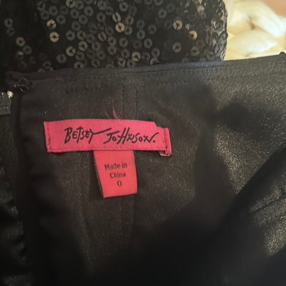 Betsey Johnson Black Sequin Dress - Picture 6 of 7